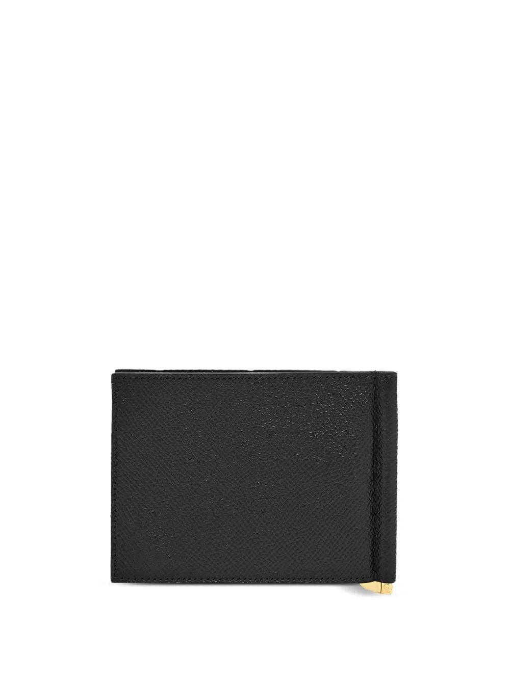 Gancini leather clip wallet