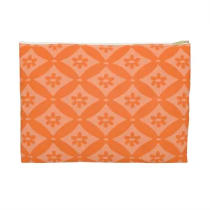 Geometric Flower Accessory Pouch