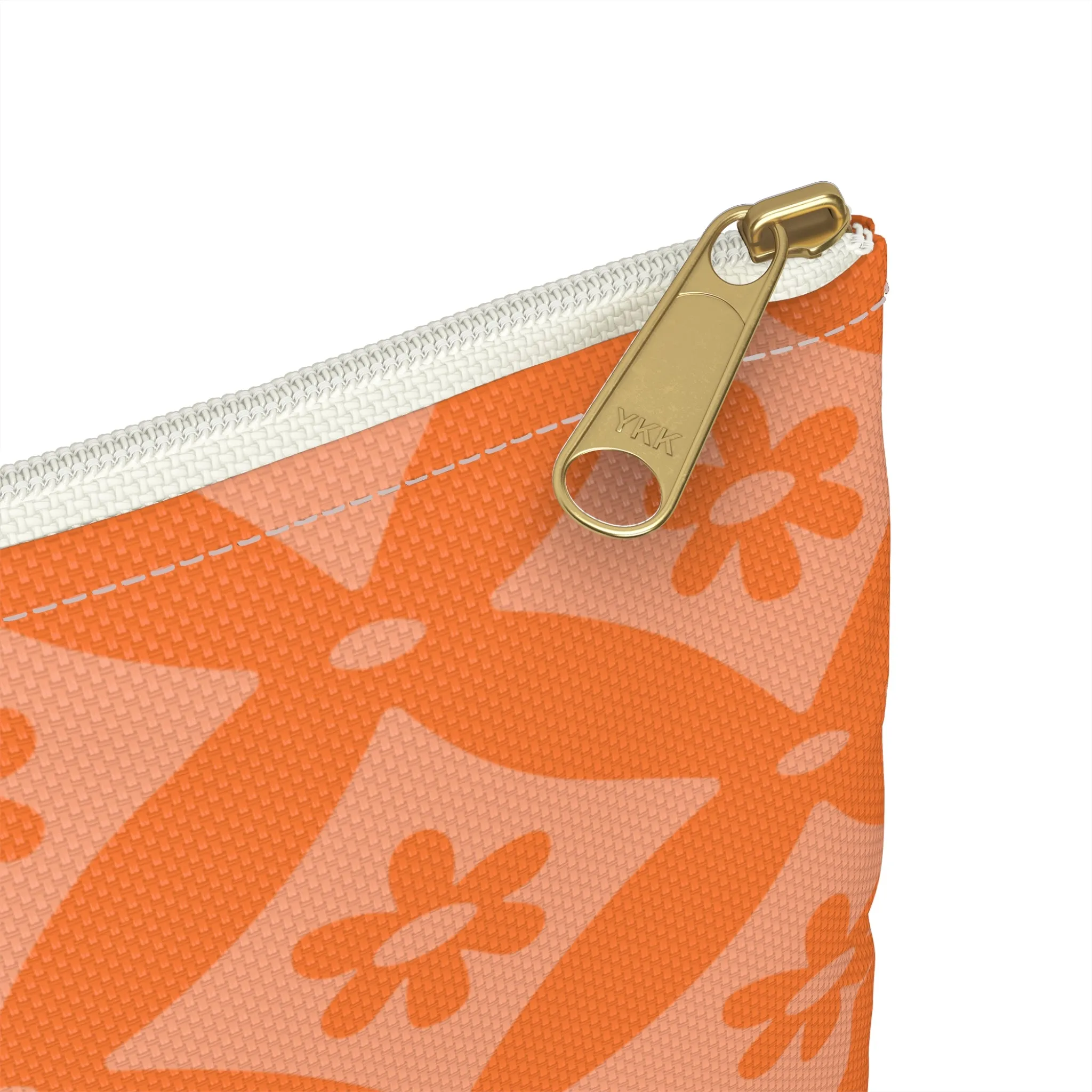 Geometric Flower Accessory Pouch