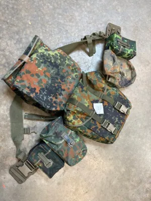 German Military Flecktarn G3 Patrolman Belt Kit - Used
