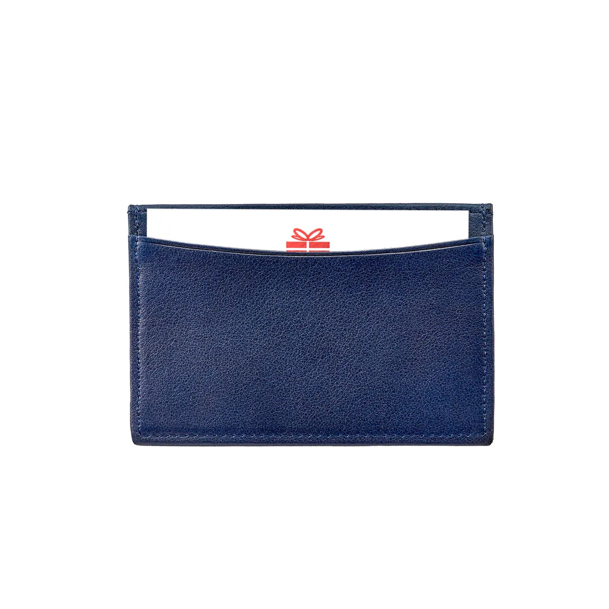 Gift Card with Personalized Leather Card Case