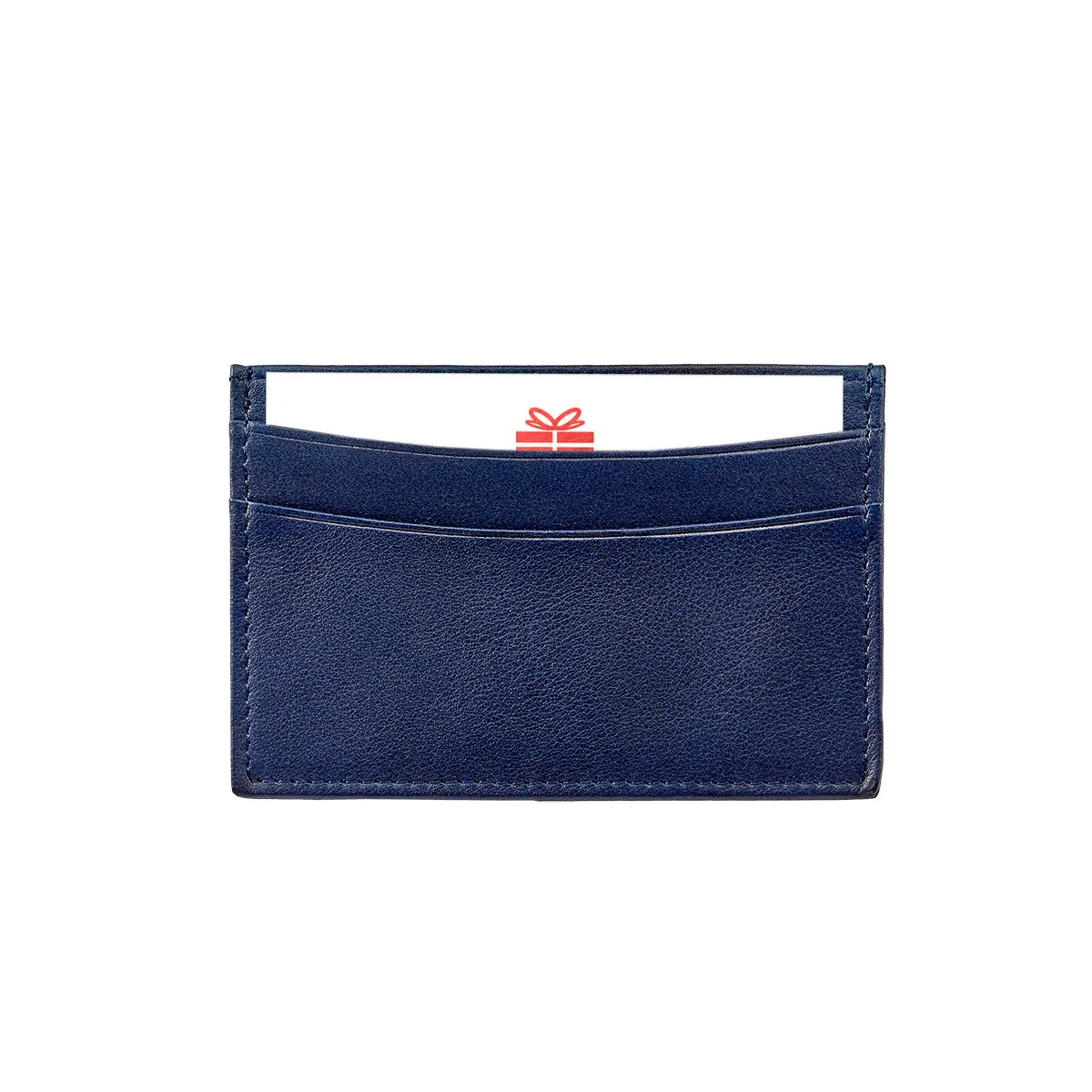 Gift Card with Personalized Leather Card Case