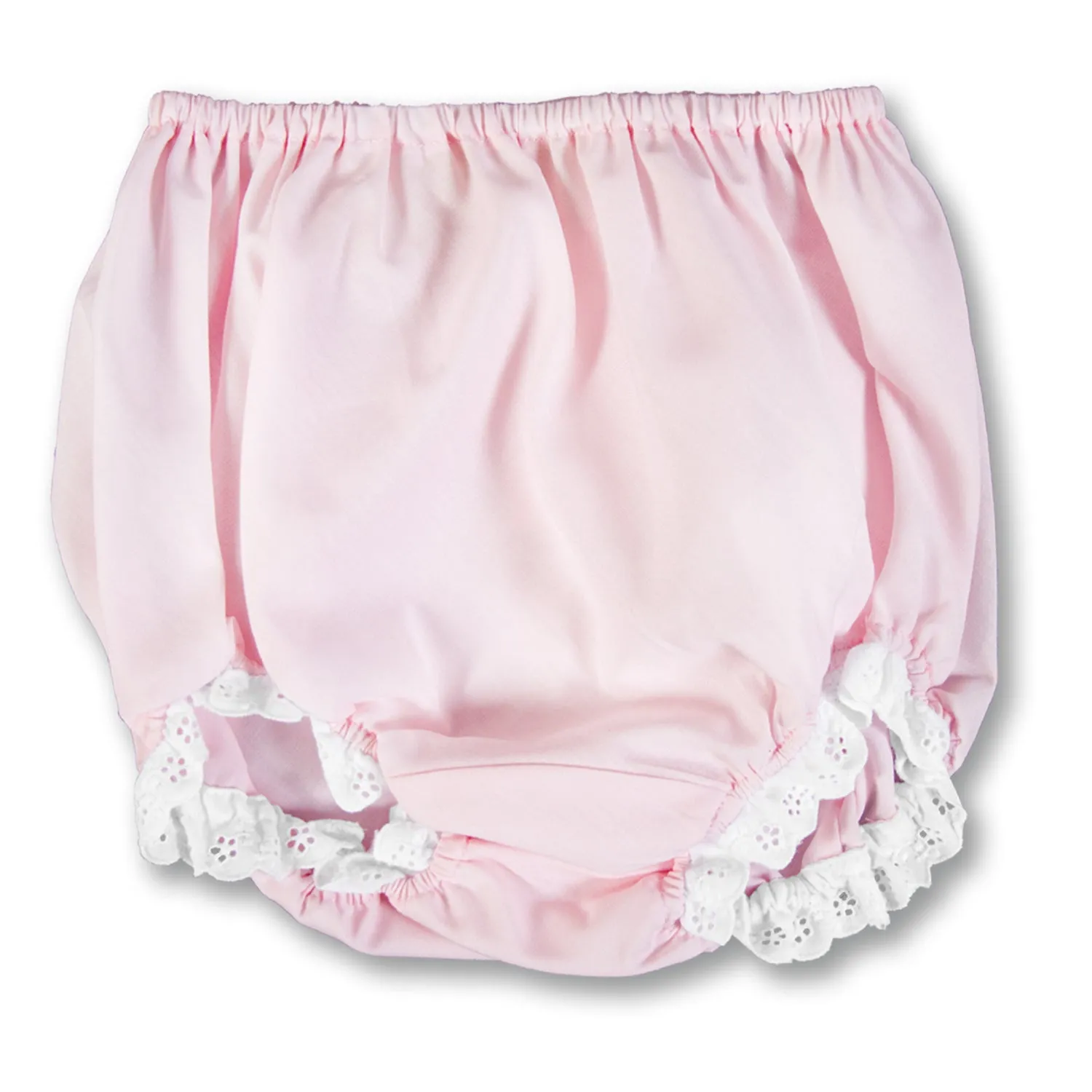 Girl Pink Diaper Cover with Lace