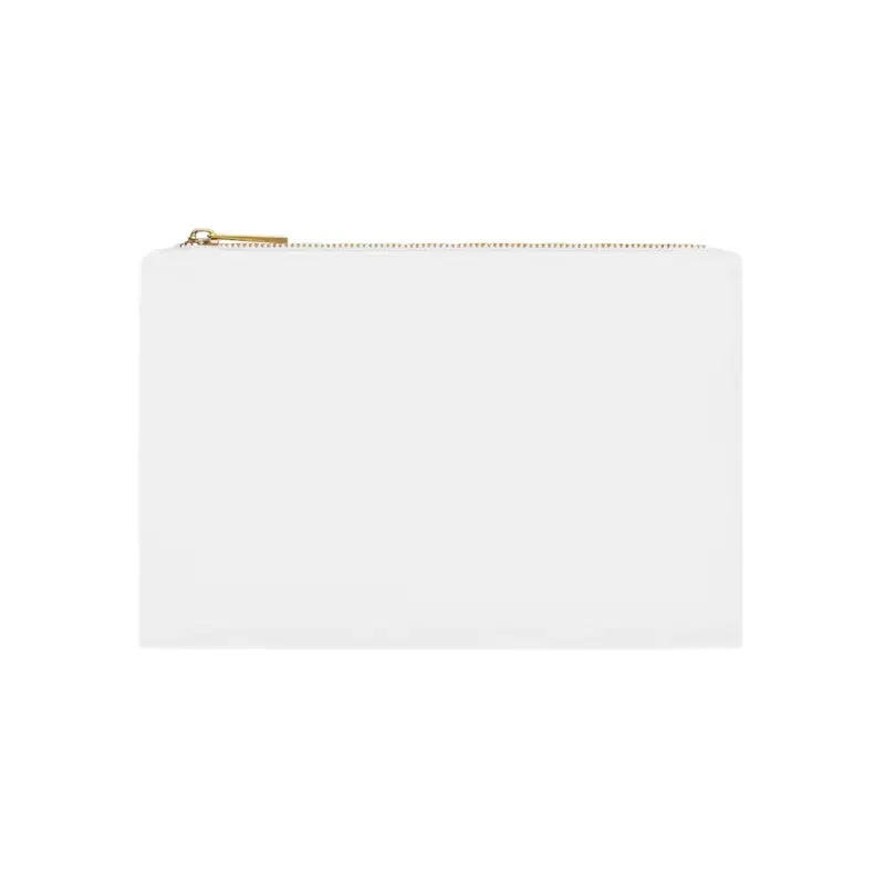 Glam Green Foliage Cosmetic Bag with Gold Color Zipper