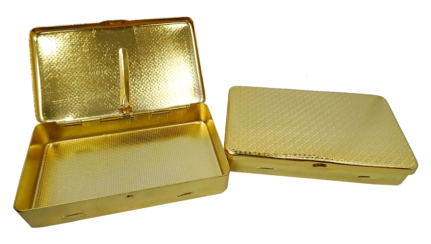 Golden Cigarette Cases 10 Pack