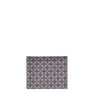 GREY LEATHER FOLDING CARD HOLDER