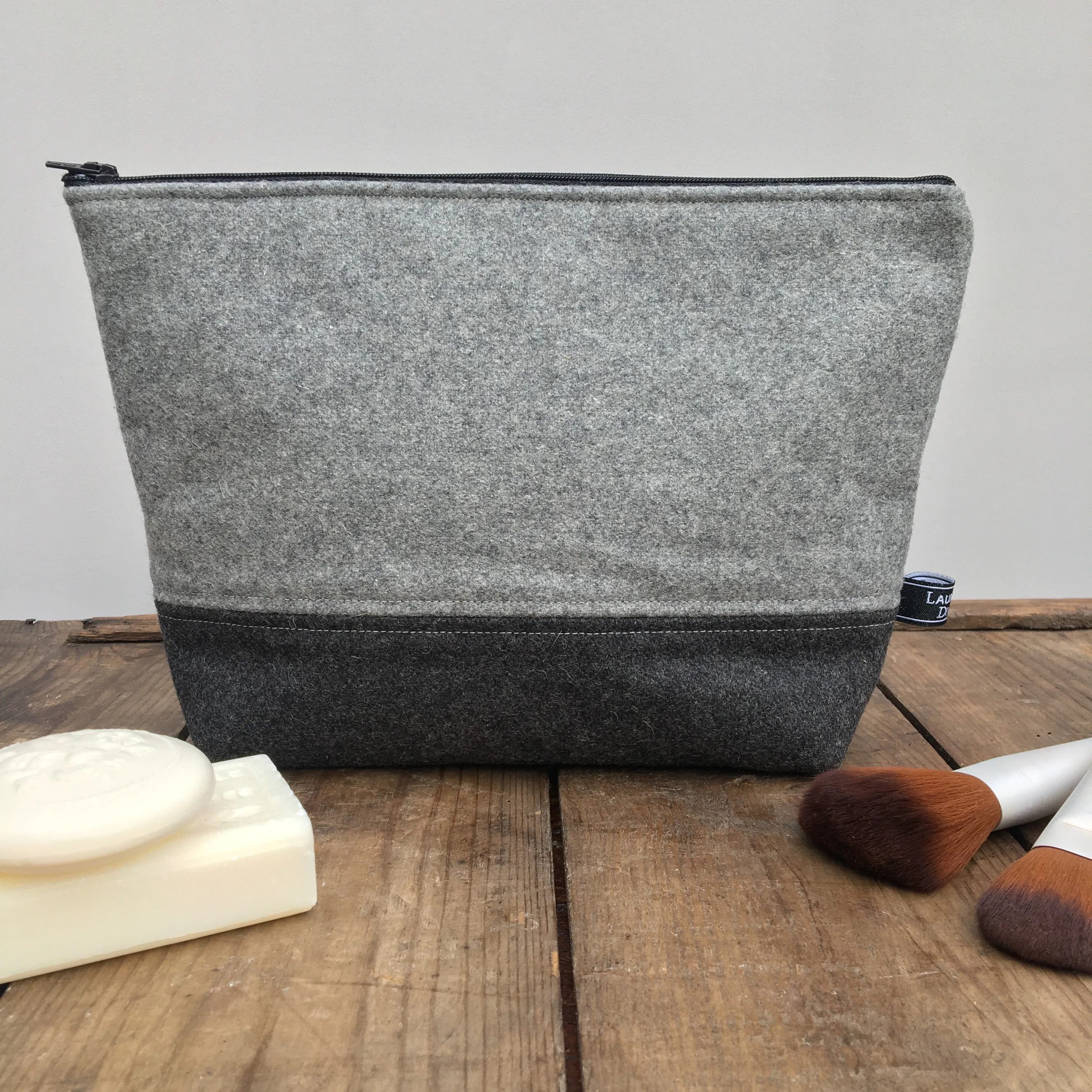 Grey Split Pouch