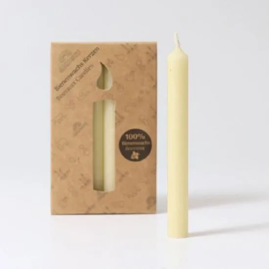 Grimm's Box of CREAM 100% Beeswax Candles (12 pieces)