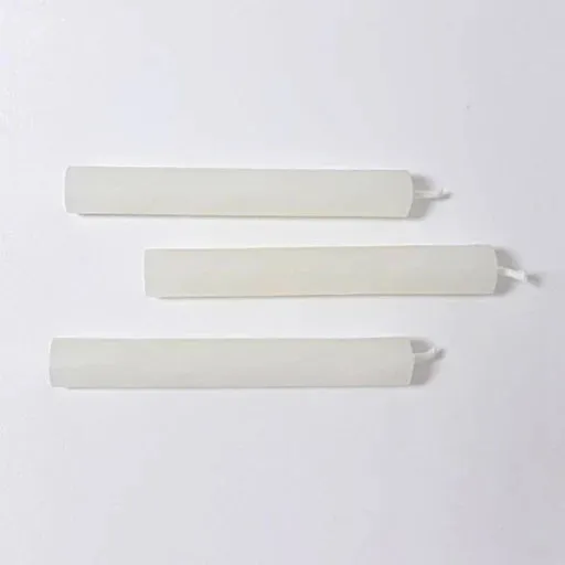 Grimm's Box of Marbled Cream 25% Beeswax Candles (20 pieces)