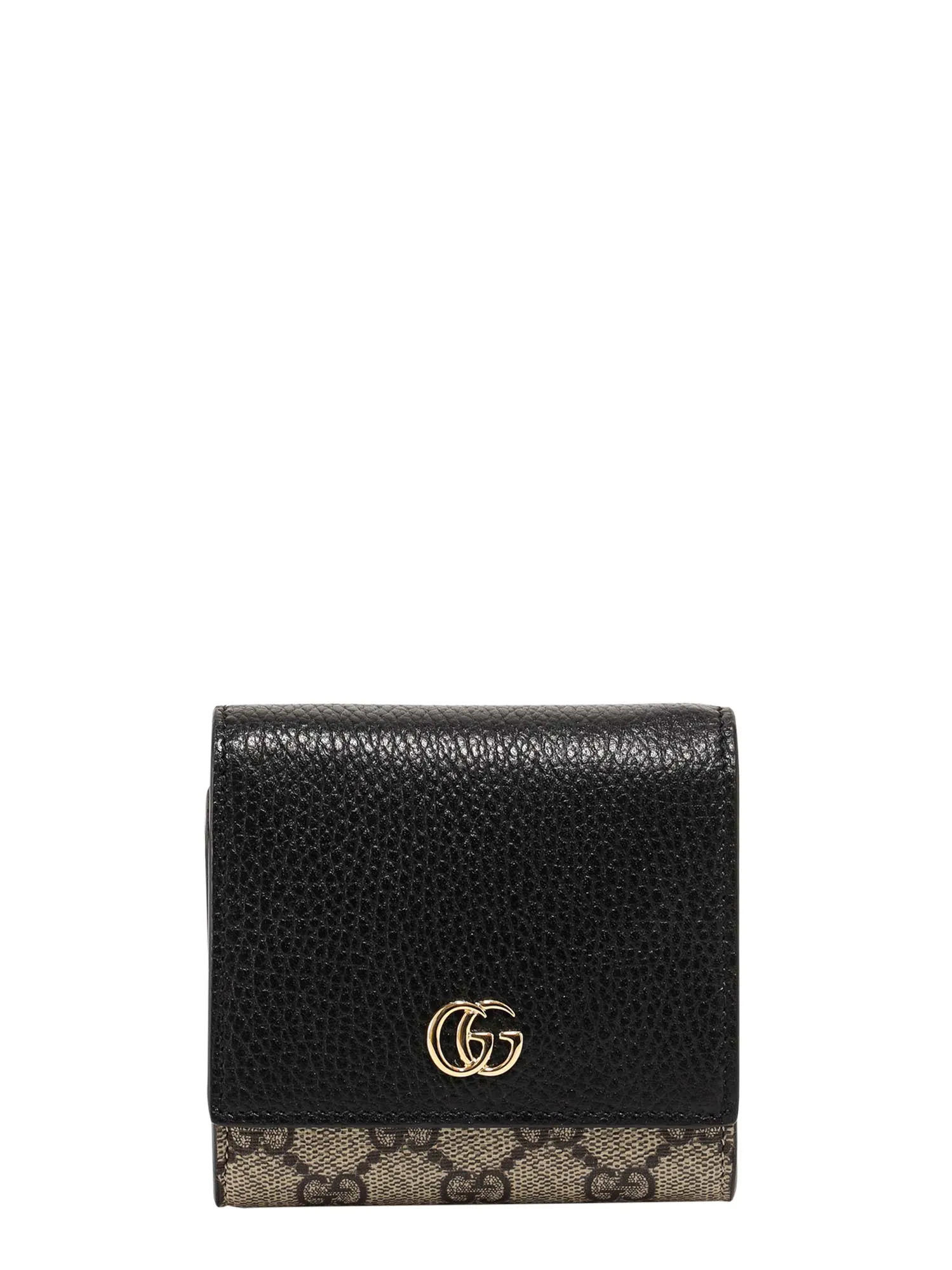 Gucci Supreme Gg Fabric And Leather Wallet