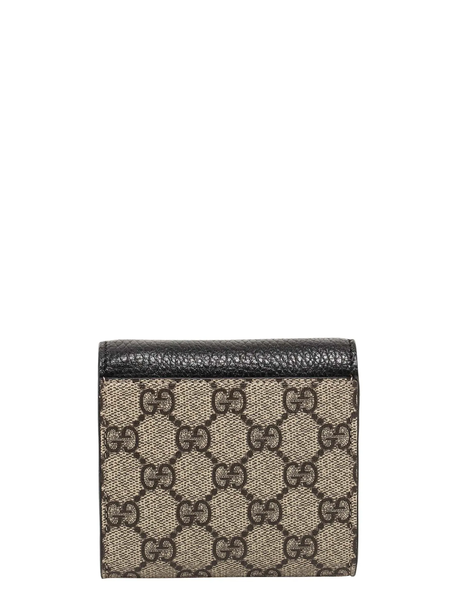 Gucci Supreme Gg Fabric And Leather Wallet