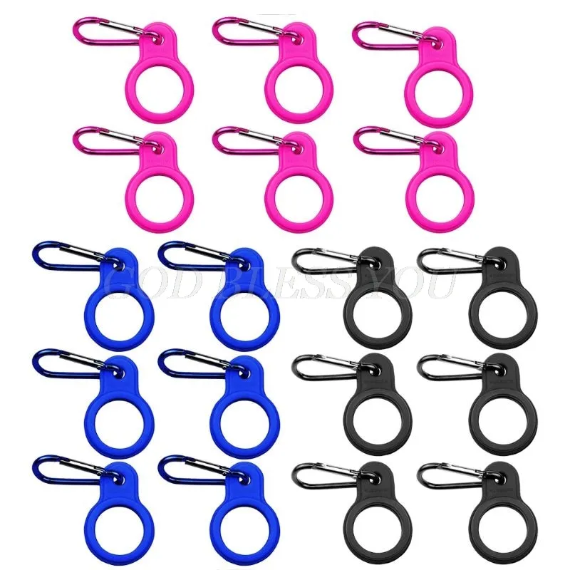 Hands-Free Silicone Water Bottle Clip Hook (6pcs)