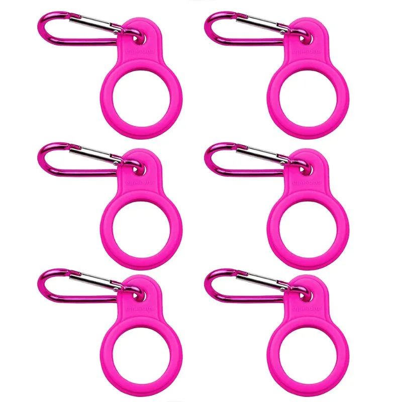 Hands-Free Silicone Water Bottle Clip Hook (6pcs)