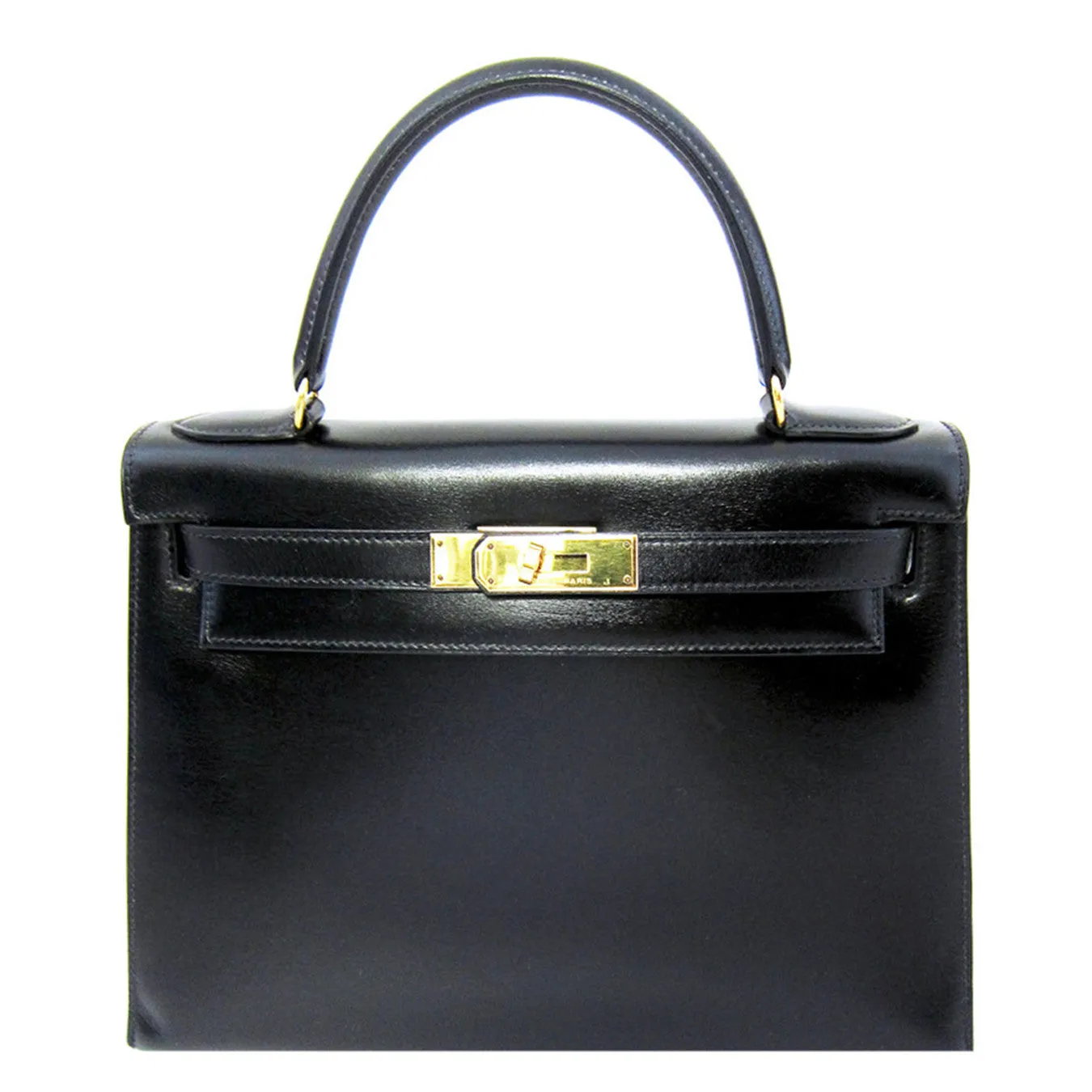 Hermes Black Box Kelly 28cm GHW