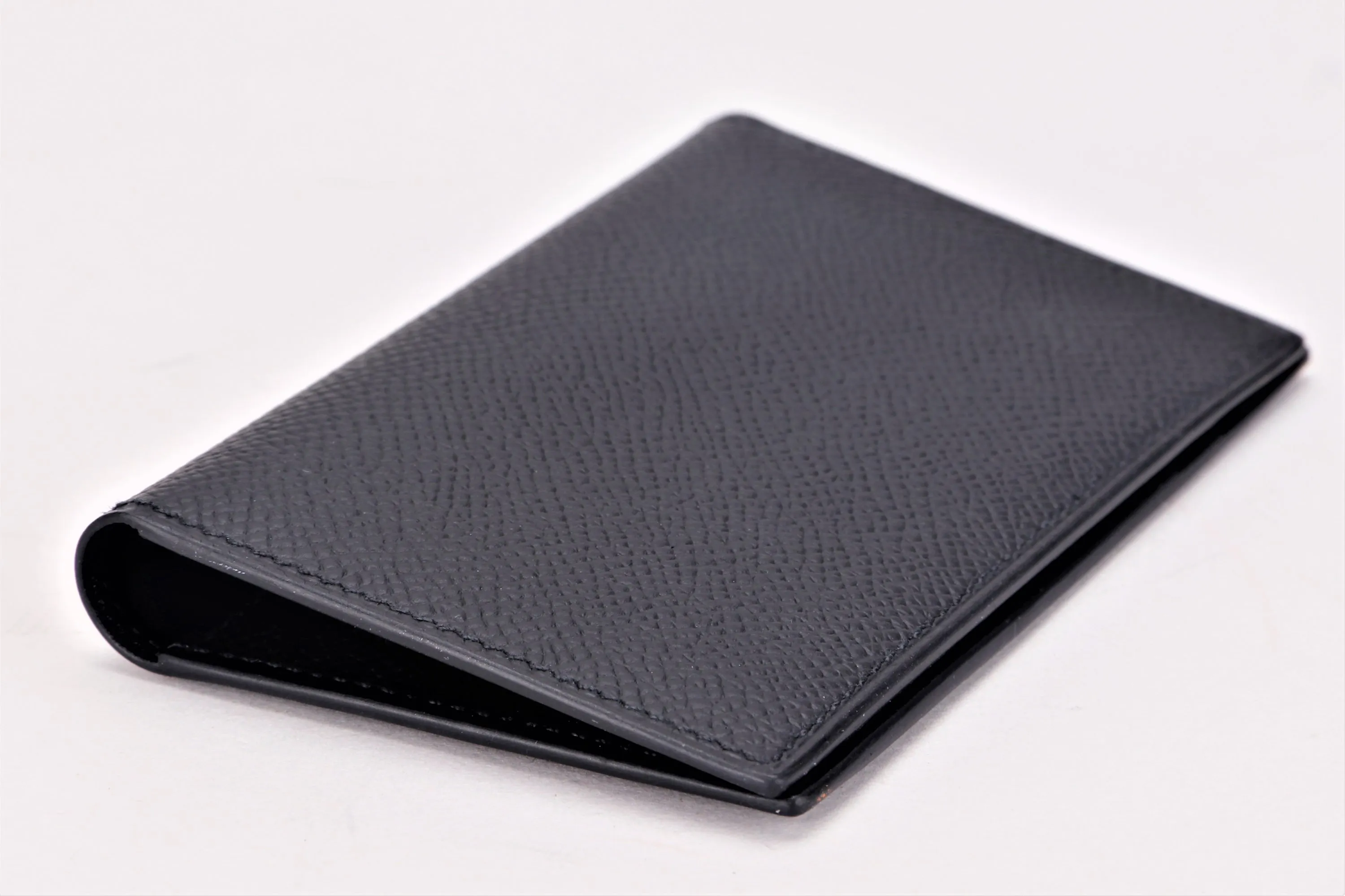 HERMES MC2 EUCLIDE CARD HOLDER (STAMP B) BLACK EPSOM LEATHER, WITH BOX