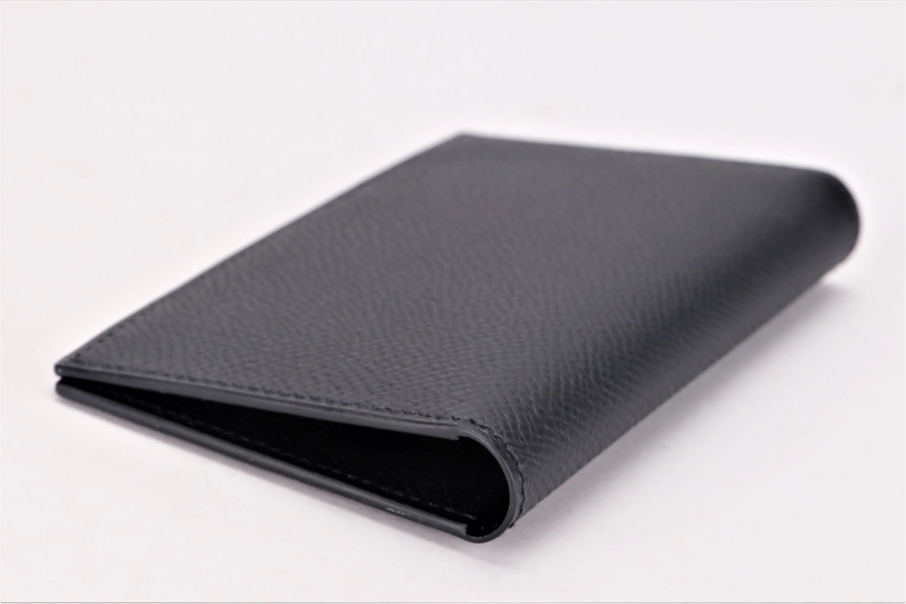 HERMES MC2 EUCLIDE CARD HOLDER (STAMP B) BLACK EPSOM LEATHER, WITH BOX
