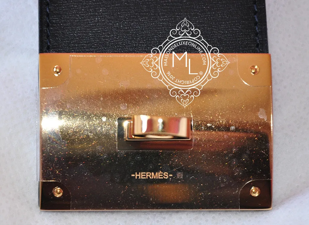 Hermes Noir Black GHW Kelly Dog Extreme CDC Bracelet Cuff S