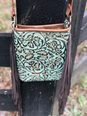 Hide Junkie Small Turquoise Leather Tote