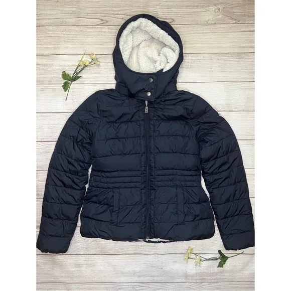 Hollister Sherpa Hooded Puffer Jacket