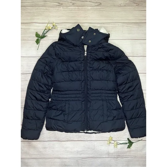 Hollister Sherpa Hooded Puffer Jacket