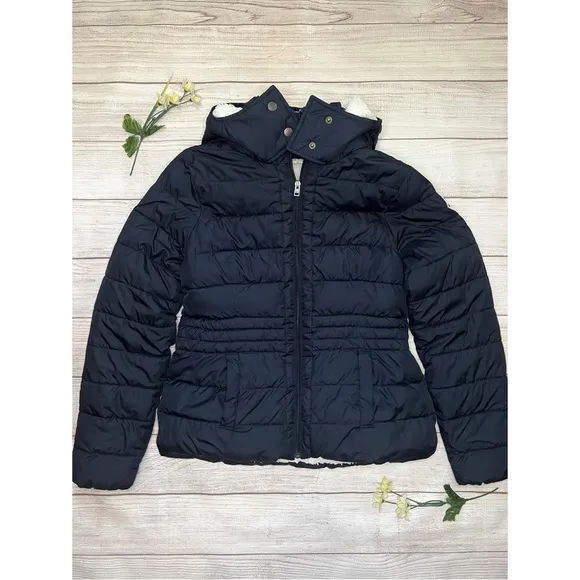Hollister Sherpa Hooded Puffer Jacket