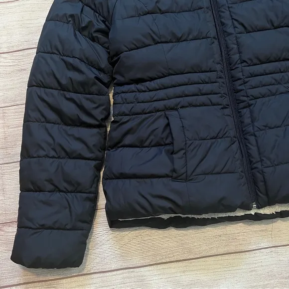 Hollister Sherpa Hooded Puffer Jacket