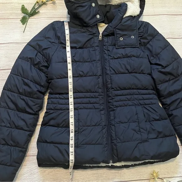 Hollister Sherpa Hooded Puffer Jacket
