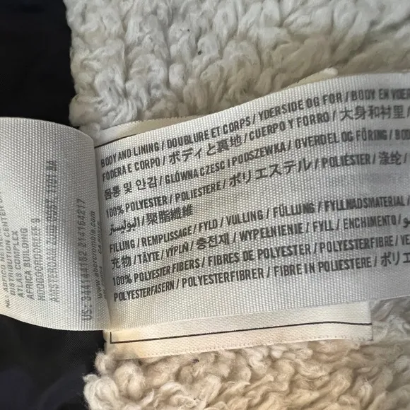 Hollister Sherpa Hooded Puffer Jacket