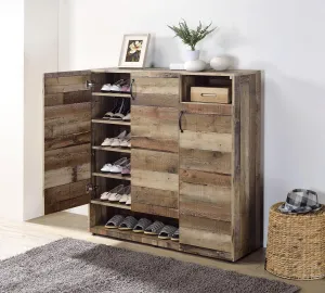 Howia Rustic Gray Oak Cabinet