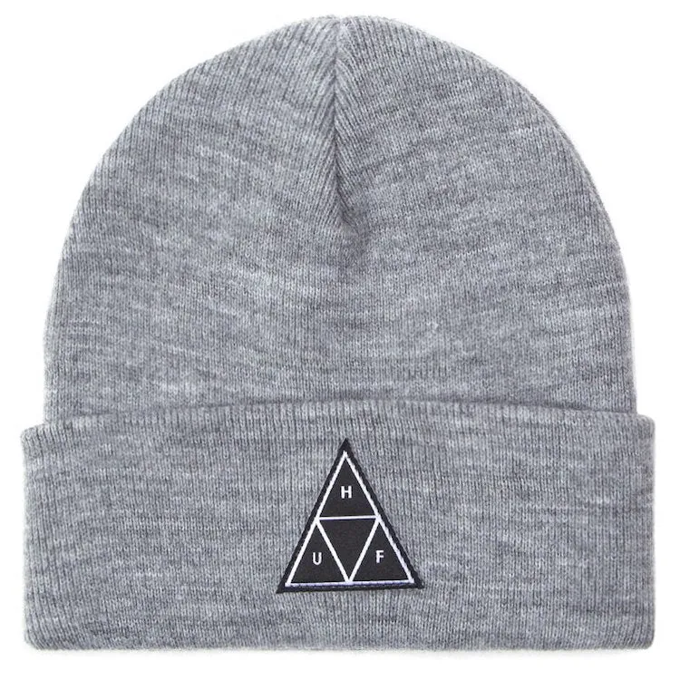 HUF Triple Triangle Beanie Grey Heather