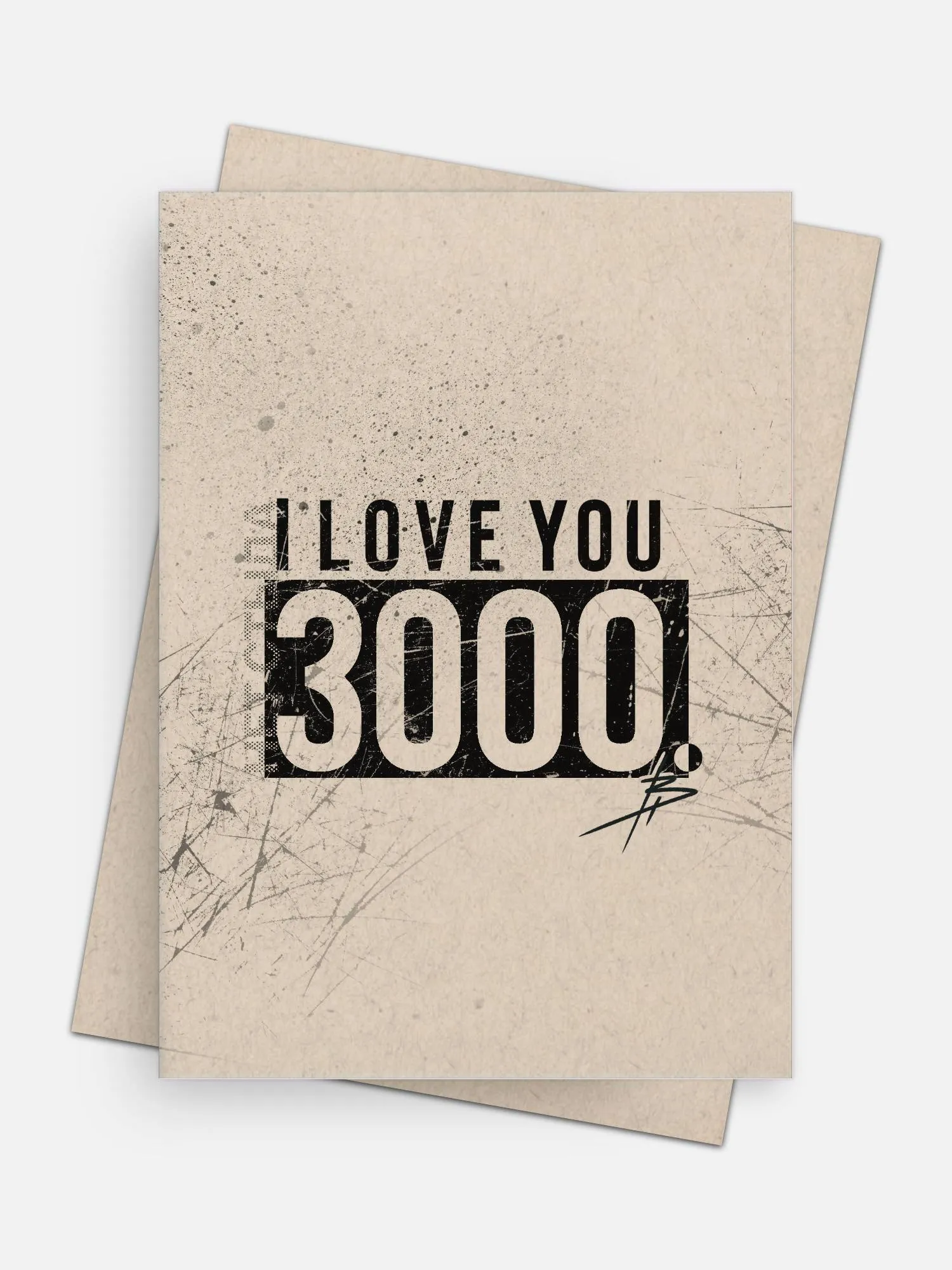 I Love U 3000 Love Card