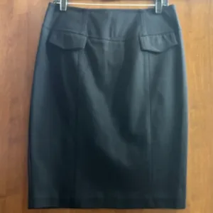 INC International Concepts Black Pencil Skirt, Size 10
