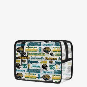 Jacksonville Jaguars Repeat Retro Print Clear Cosmetic Bag