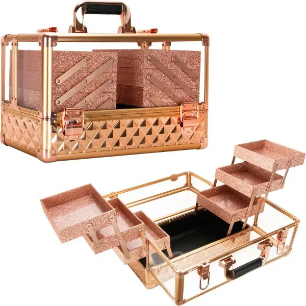 Just Case Armored Acrylic 6 Tier Pro Makeup Case (JMP002)
