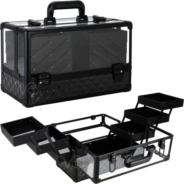 Just Case Armored Acrylic 6 Tier Pro Makeup Case (JMP002)