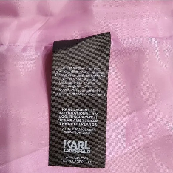 Karl Lagerfeld X Kaia Metallic Leather Mini Skirt Size 4-6