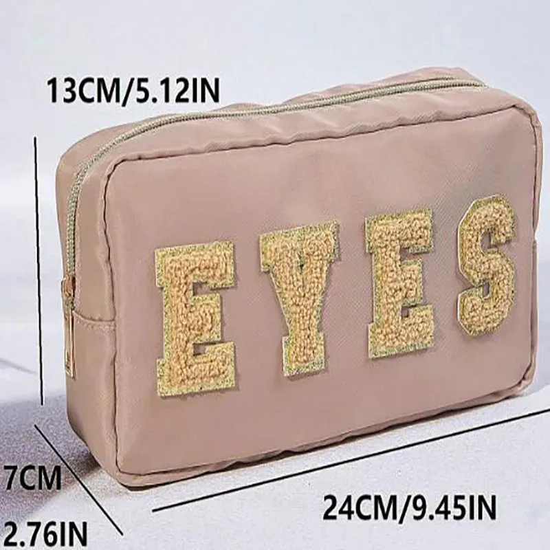 Kawaii 3PC Embroidered Makeup Bag Set 🎀💖 Waterproof & Stylish Storage for All Your Beauty Essentials! 👜✨