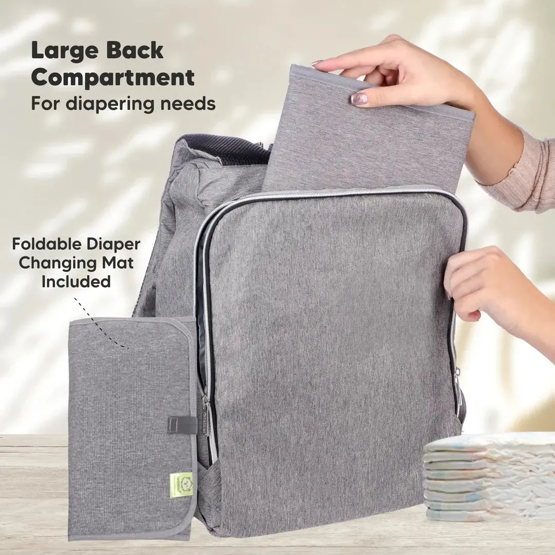 KeaBabies Explorer Nappy Bag Backpack with Changing Pad