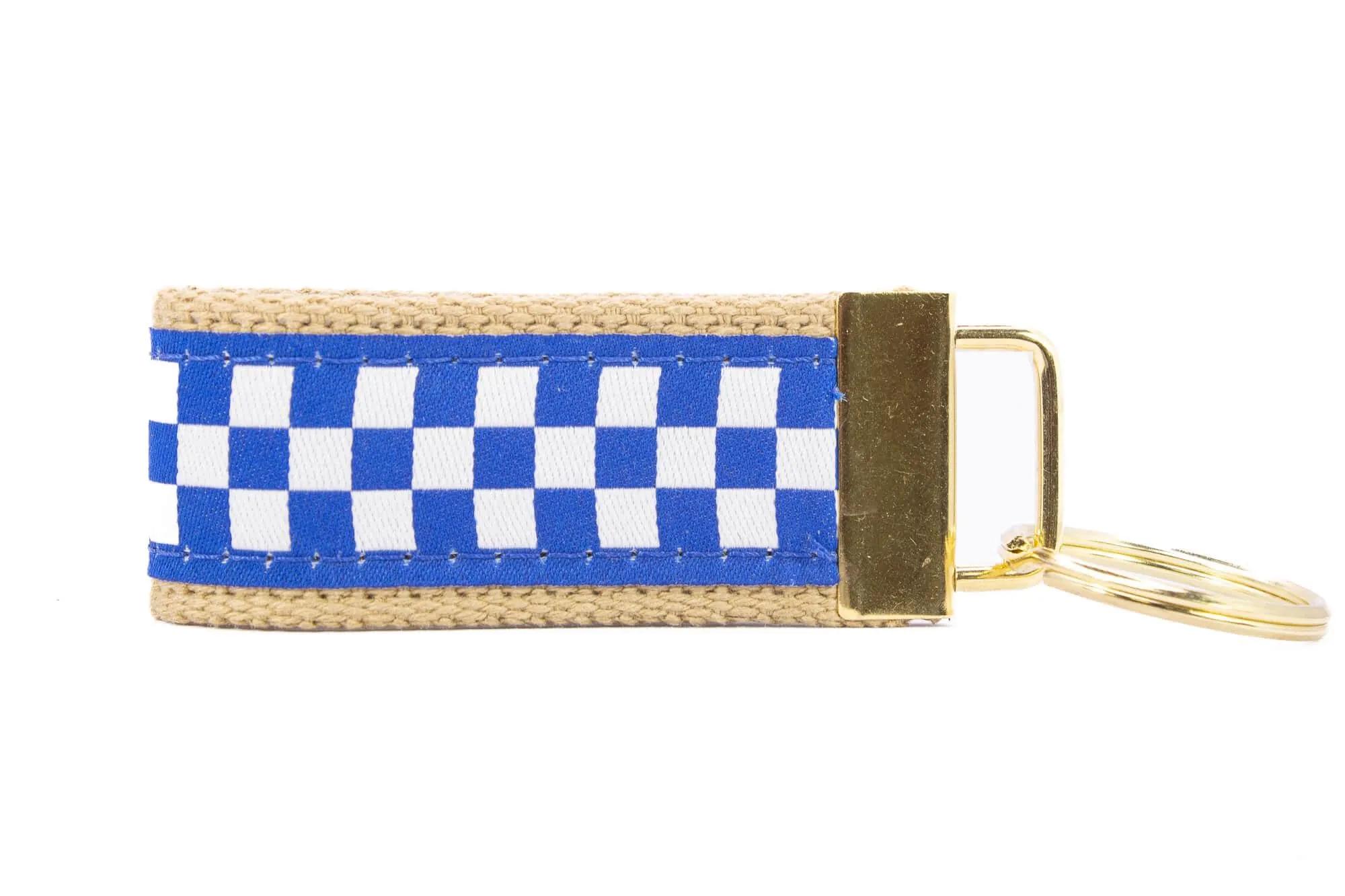 Kentucky Wildcats Collegiate Woven Ribbon Key Chain. Kentucky Key Fob. UKY Wildcats Gift. Kentucky Key Ring. Brass Clasp and O-Ring.