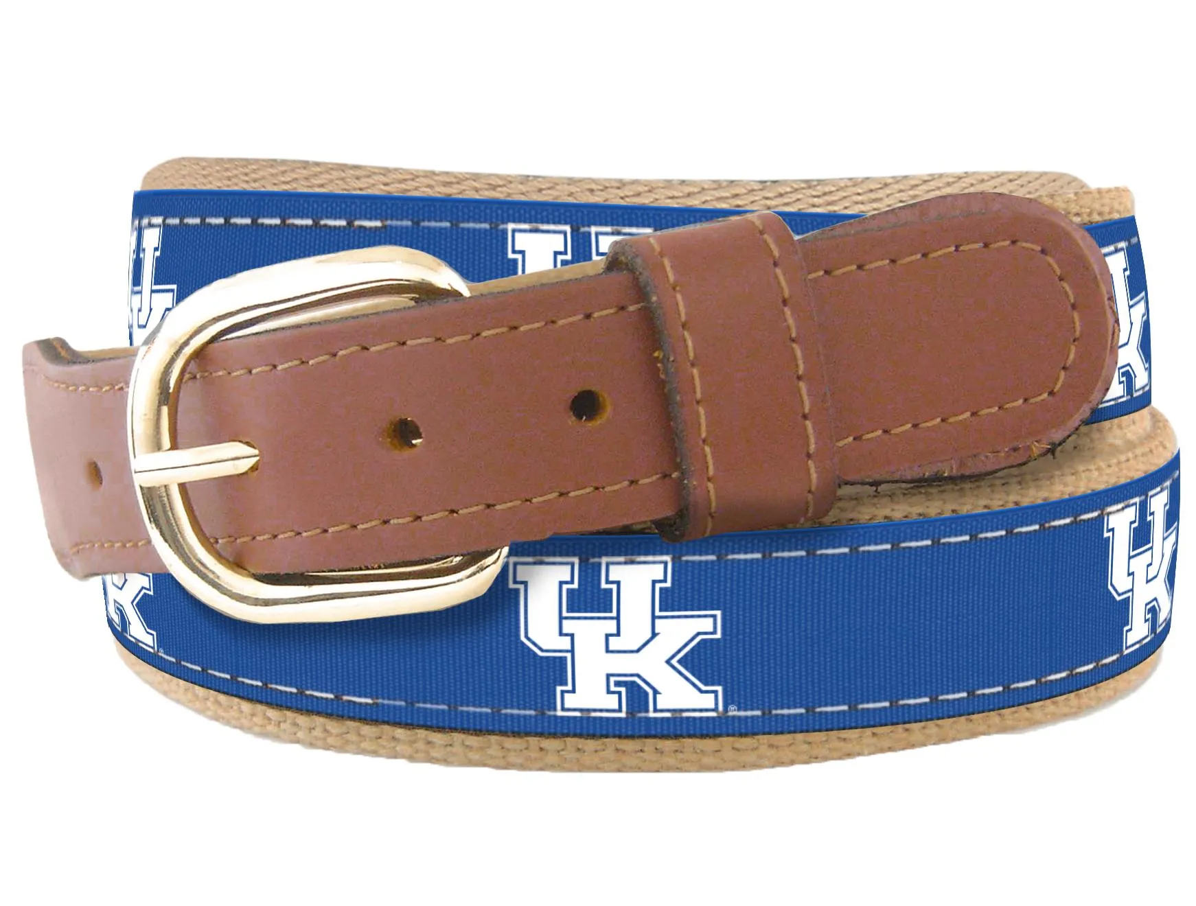 Kentucky Wildcats Collegiate Woven Ribbon Key Chain. Kentucky Key Fob. UKY Wildcats Gift. Kentucky Key Ring. Brass Clasp and O-Ring.
