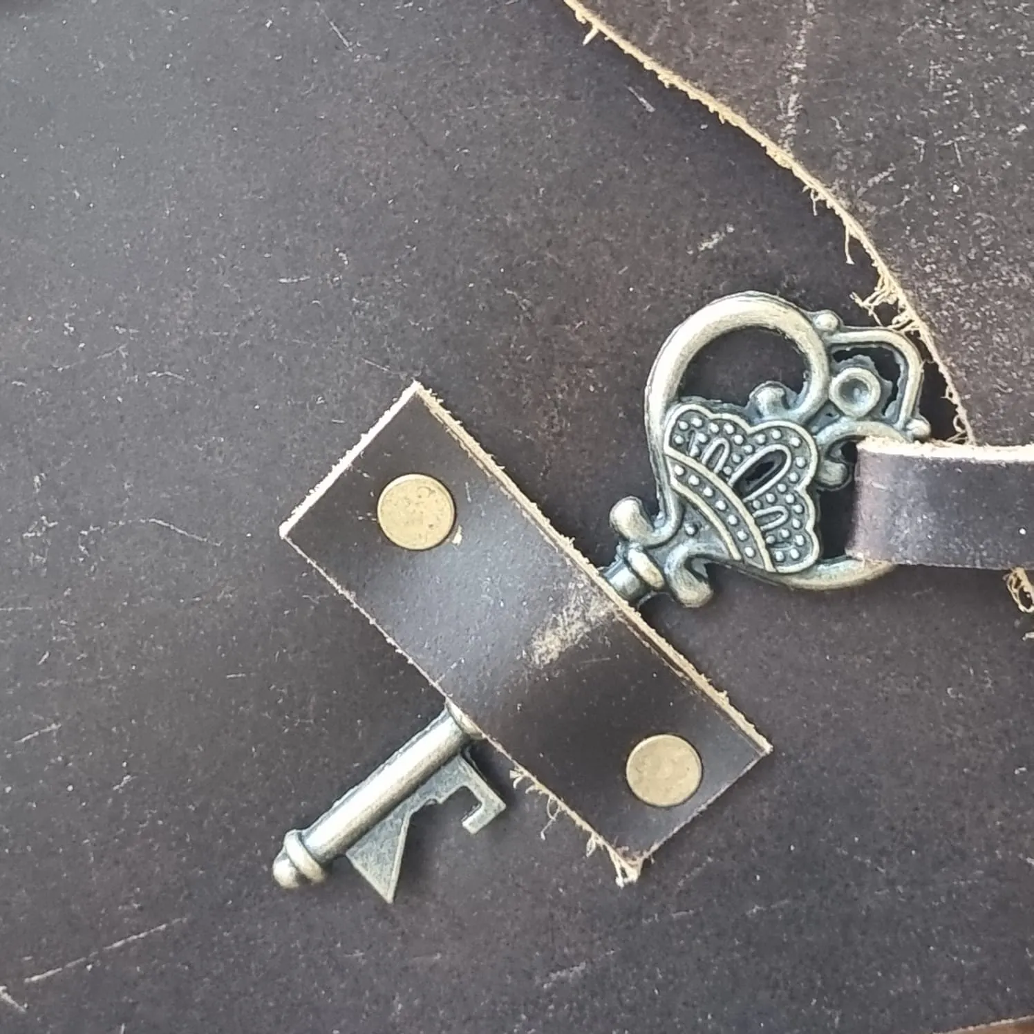 Key To My Heart Leather Journal