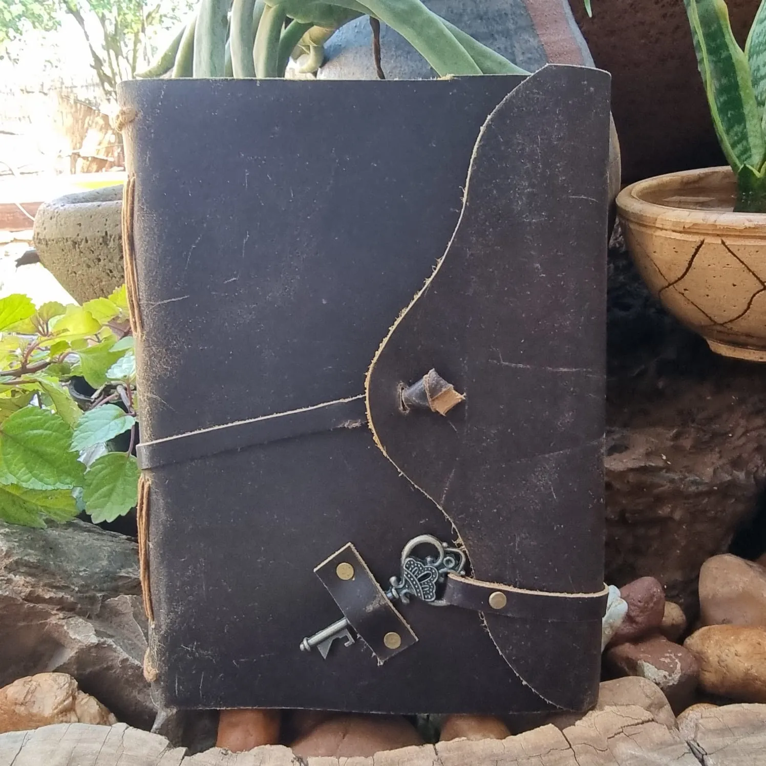 Key To My Heart Leather Journal