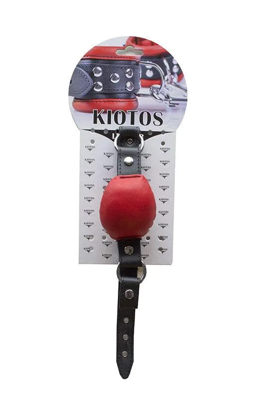 Kiotos Leather - Silence gag - Rood
