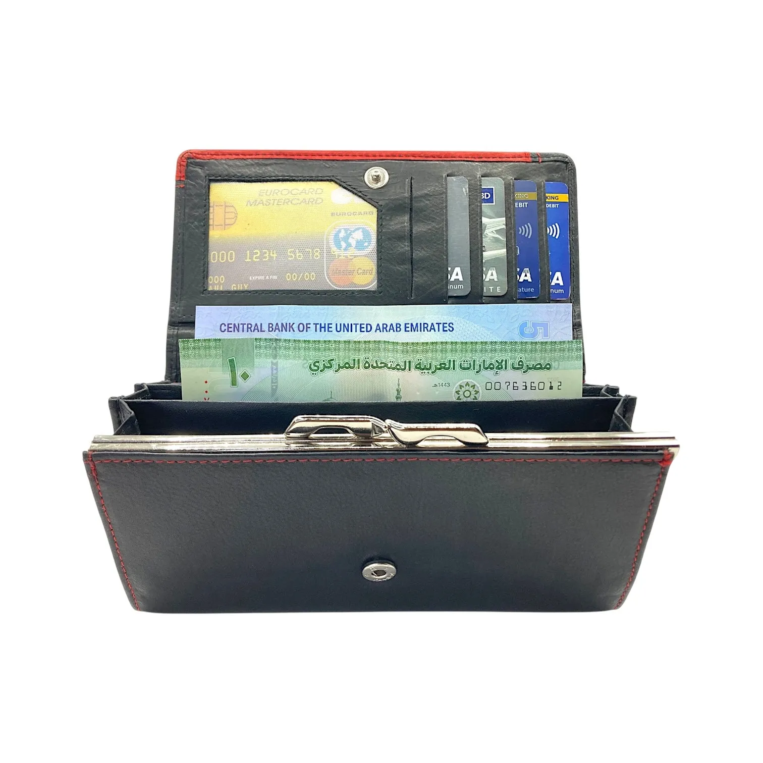 Ladies Clutch, Full Grain Leather wallet For Women  # 1686AF
