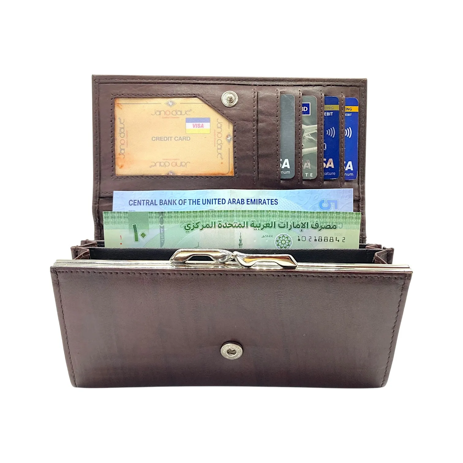 Ladies Clutch, Full Grain Leather wallet For Women  # 1686AF