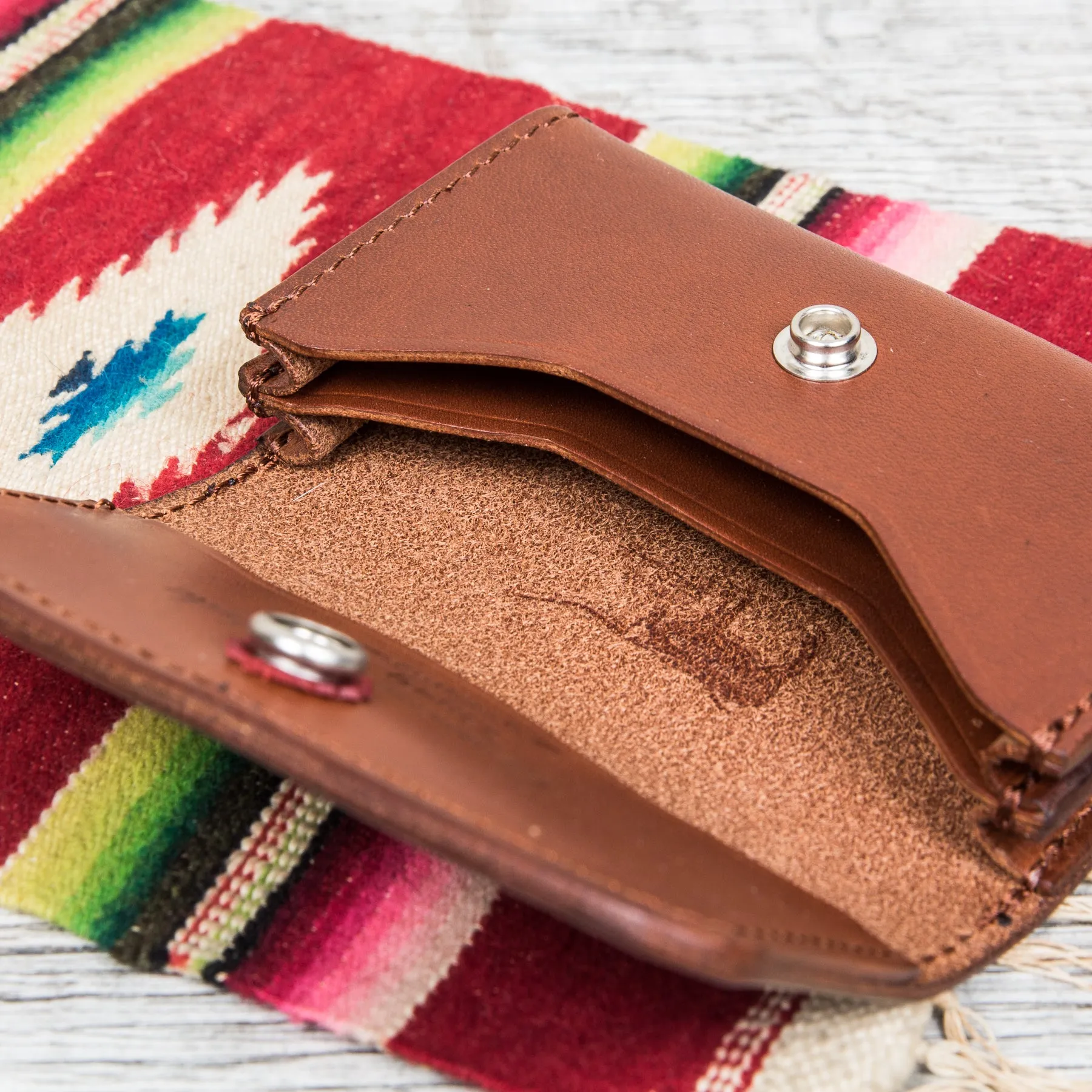 Larry Smith Leather Card Case LT-0065 Brown