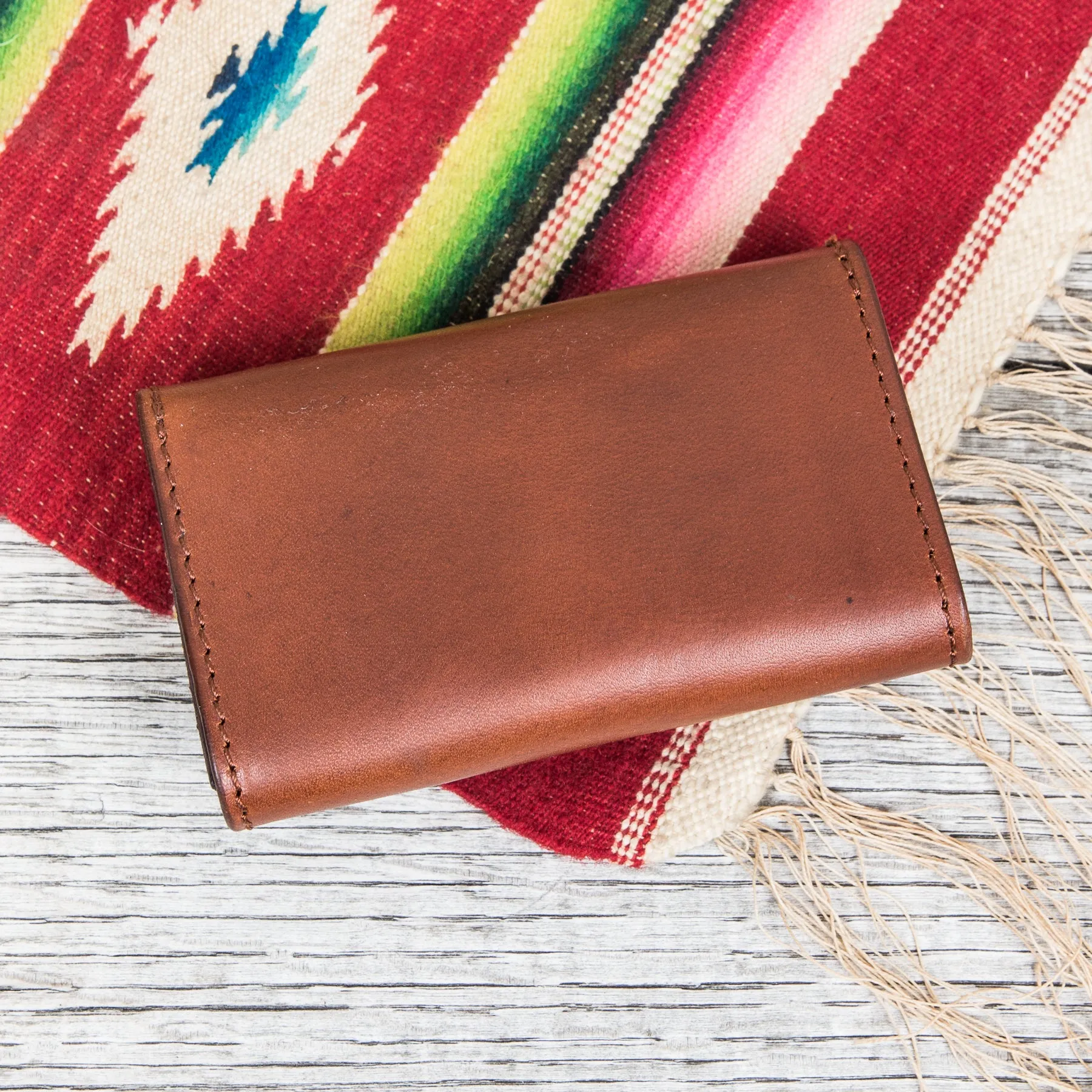 Larry Smith Leather Card Case LT-0065 Brown