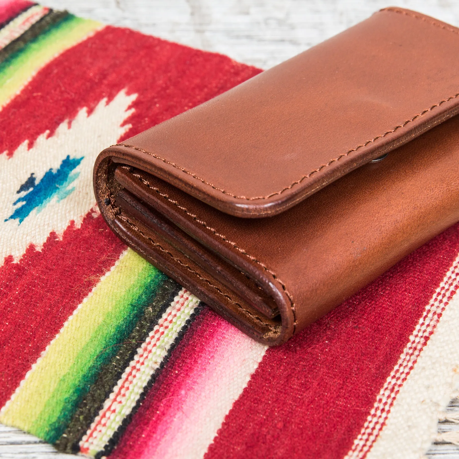 Larry Smith Leather Card Case LT-0065 Brown