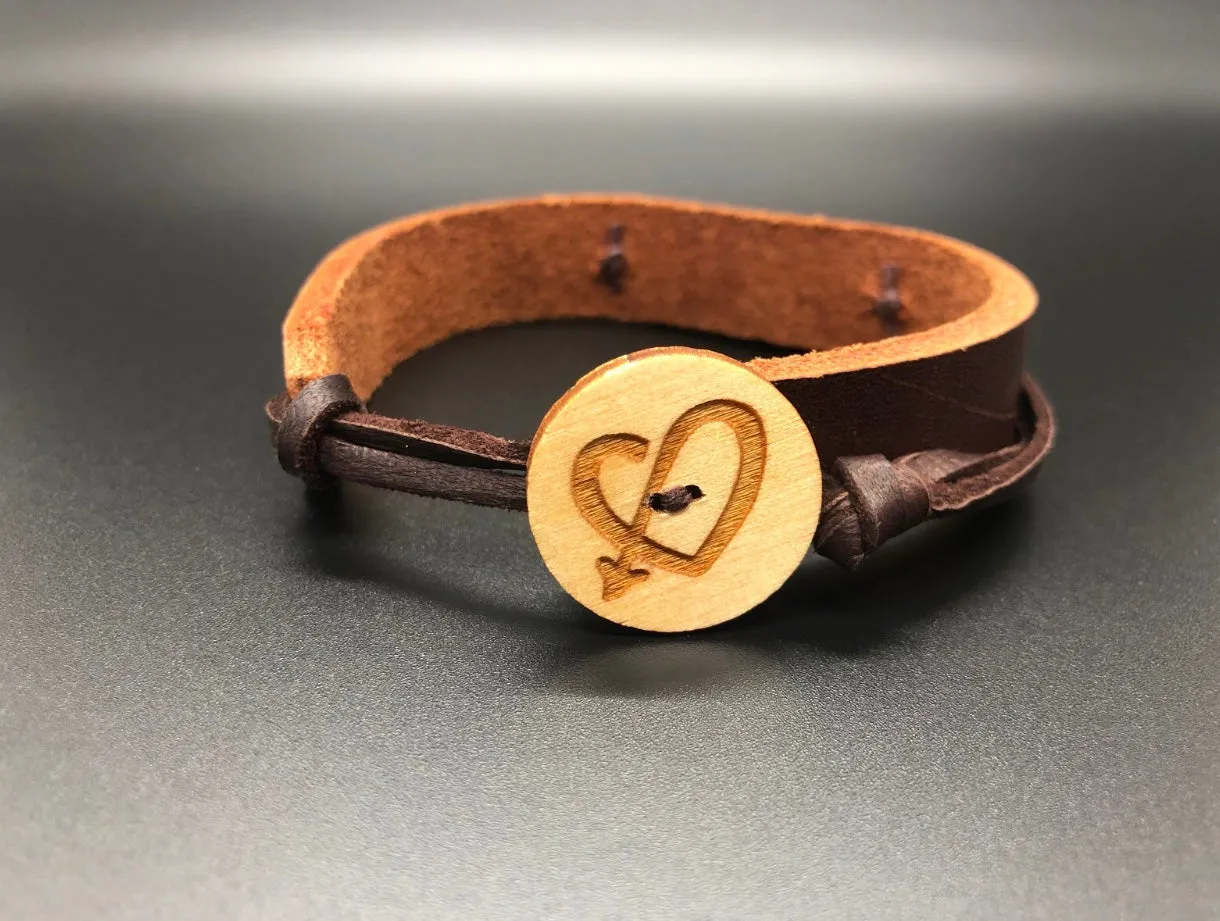 Latigo Leather Arrow Bracelet