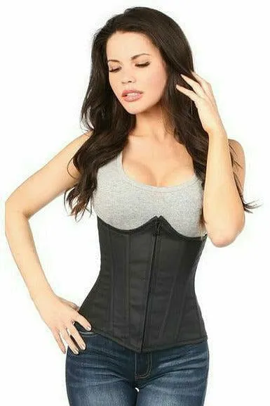 Lavish Black Cotton Underbust Corset
